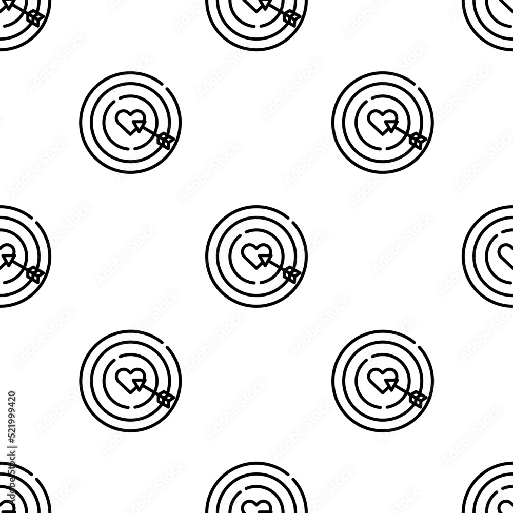 dart board icon pattern. Seamless dart board pattern on white background. dart board icon pattern. Seamless dart board pattern on white background.