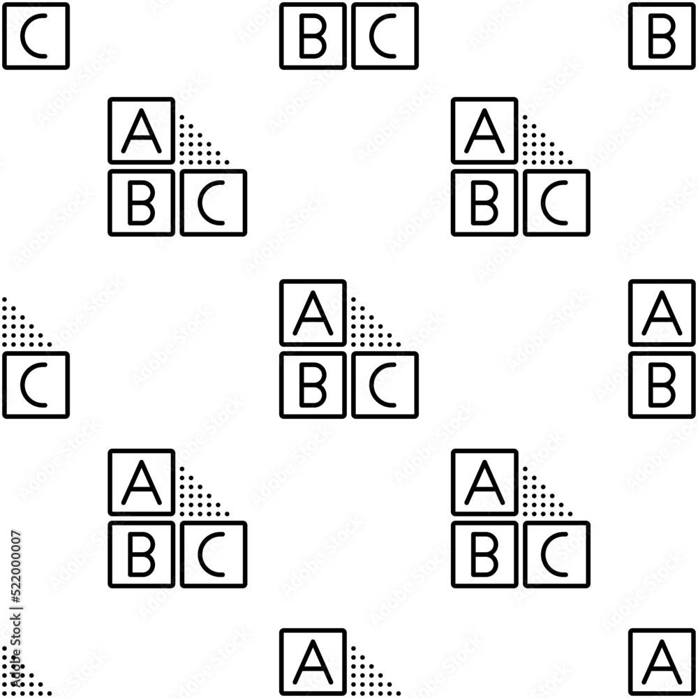 cubes icon pattern. Seamless cubes pattern on white background. cubes icon pattern. Seamless cubes pattern on white background.
