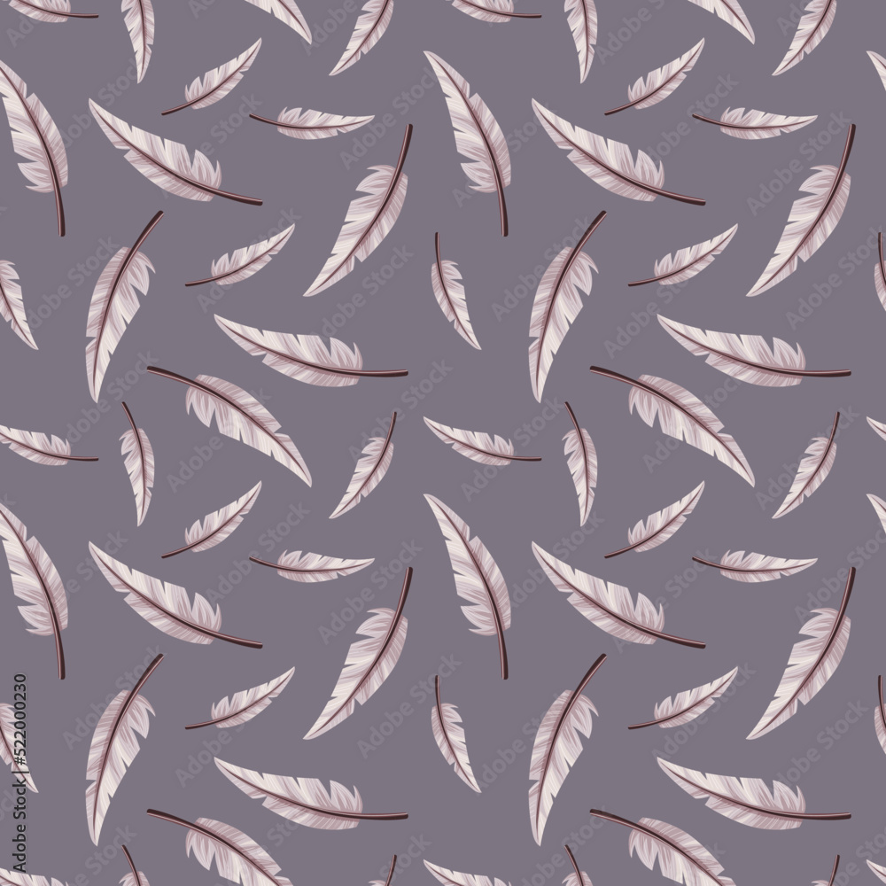 Seamless pattern bird feather or writing pen. Vector illustration. Seamless pattern bird feather or writing pen. Vector illustration.