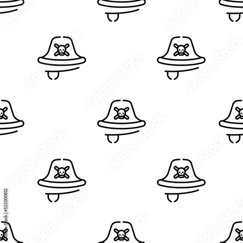 pirate icon pattern. Seamless pirate pattern on white background.