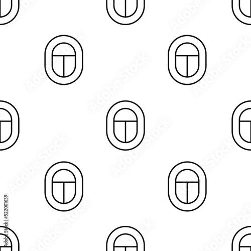 egypt icon pattern. Seamless egypt pattern on white background.