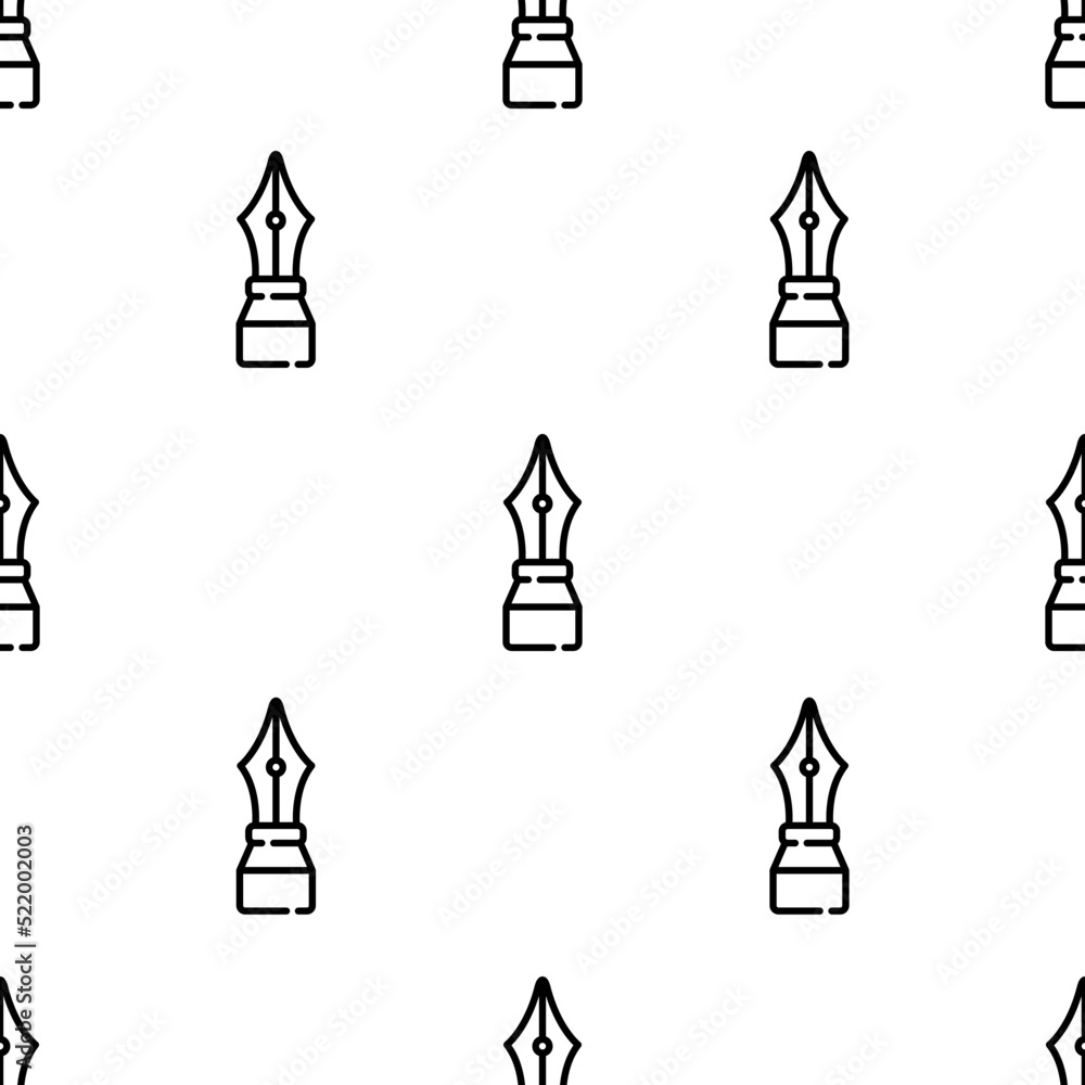 pen icon pattern. Seamless pen pattern on white background. pen icon pattern. Seamless pen pattern on white background.