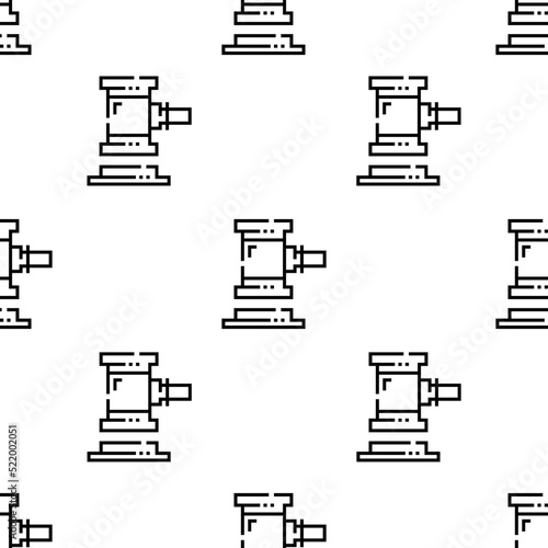 auction icon pattern. Seamless auction pattern on white background.