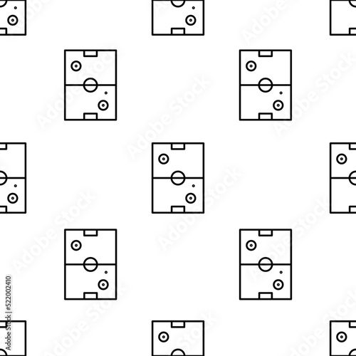 air hockey icon pattern. Seamless air hockey pattern on white background.