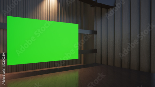 Virtual Studio Background set illustration