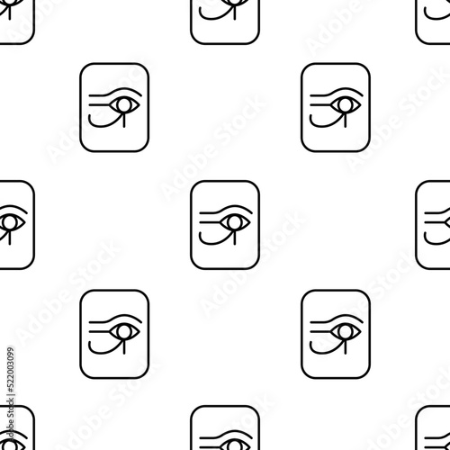 egypt icon pattern. Seamless egypt pattern on white background.