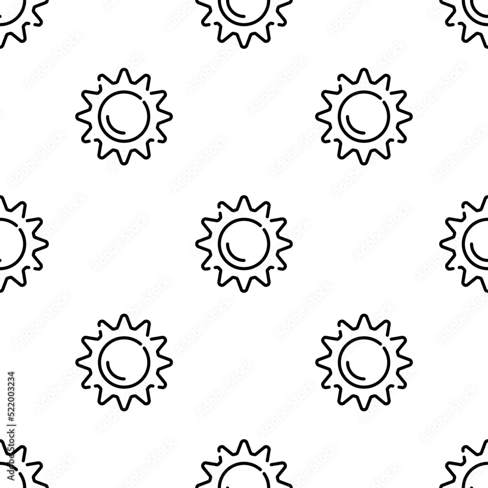 sun icon pattern. Seamless sun pattern on white background. sun icon pattern. Seamless sun pattern on white background.