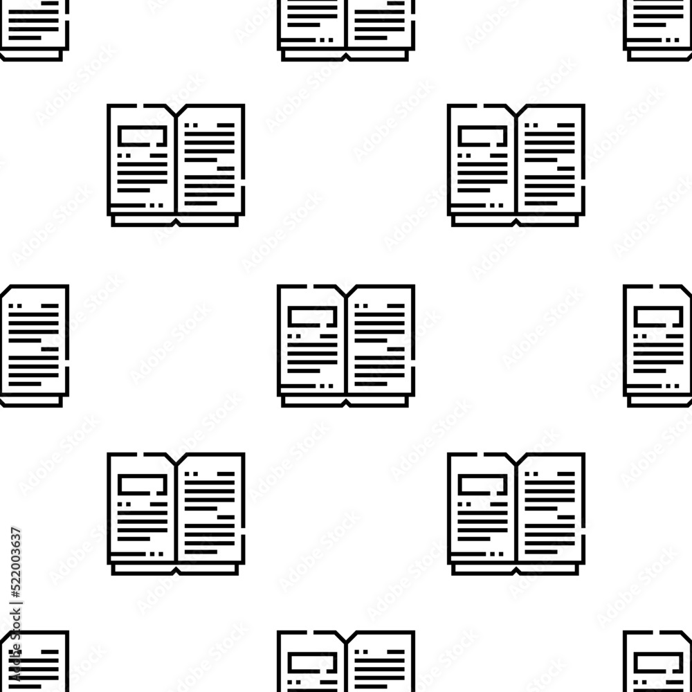 open book icon pattern. Seamless open book pattern on white background. open book icon pattern. Seamless open book pattern on white background.