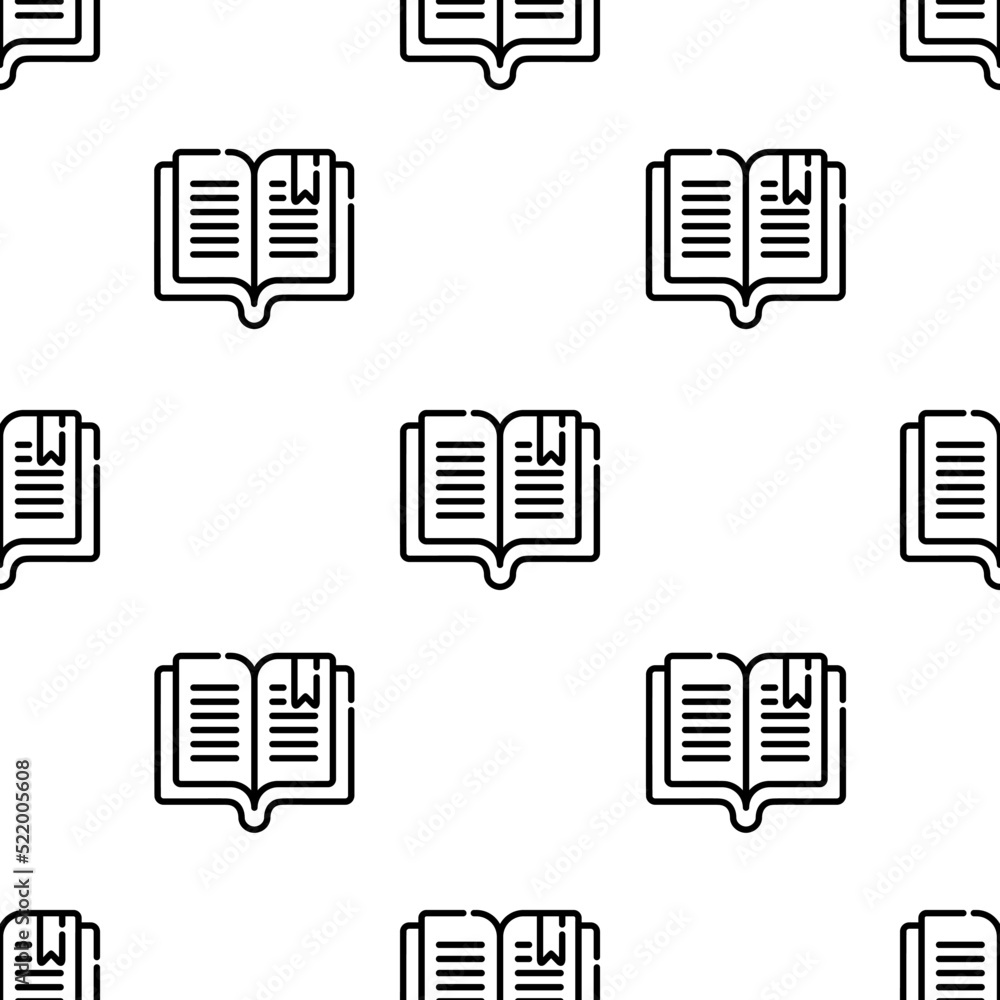 book icon pattern. Seamless book pattern on white background. book icon pattern. Seamless book pattern on white background.