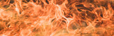 Blurred background with fire flares.