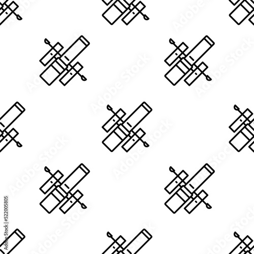 hubble space telescope icon pattern. Seamless hubble space telescope pattern on white background.