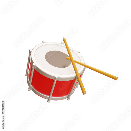 drum illustration 3d