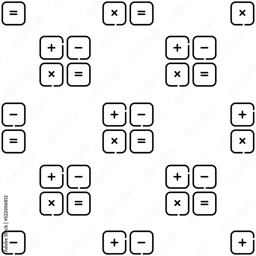 maths icon pattern. Seamless maths pattern on white background. maths icon pattern. Seamless maths pattern on white background.