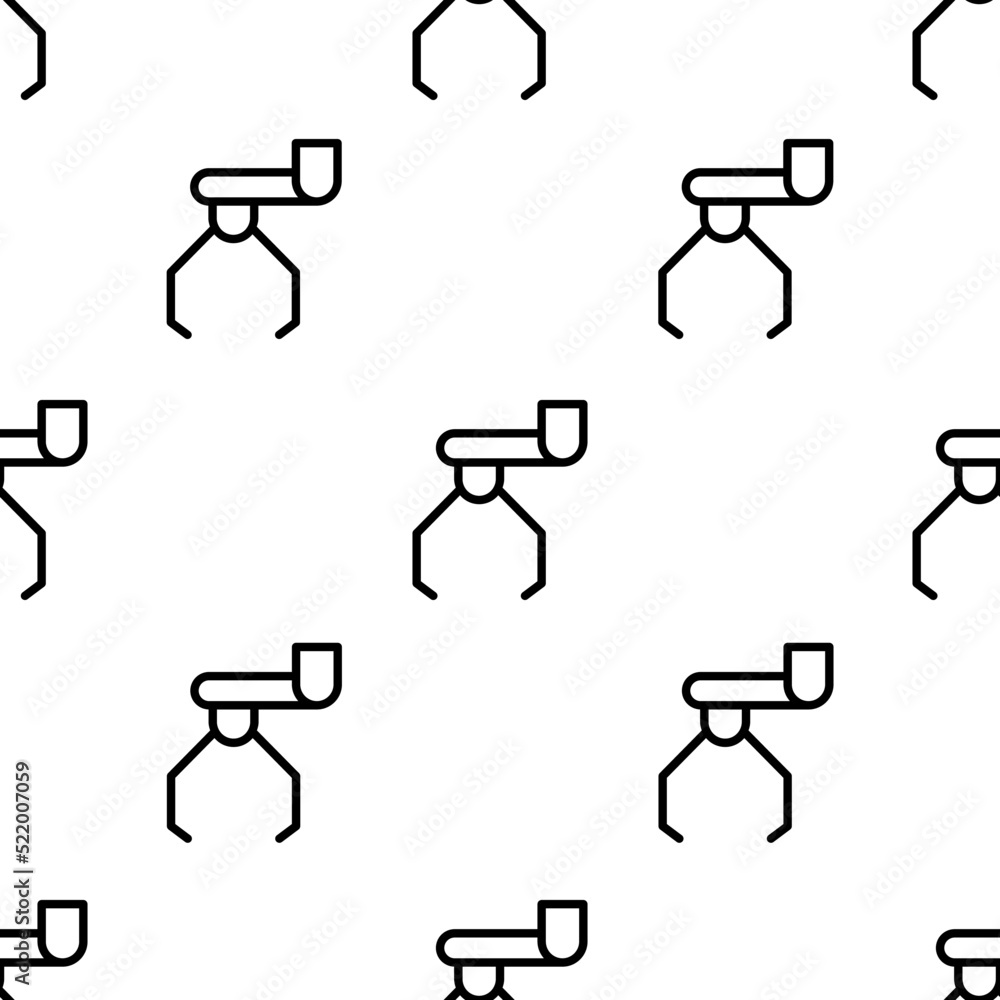 robot icon pattern. Seamless robot pattern on white background. robot icon pattern. Seamless robot pattern on white background.