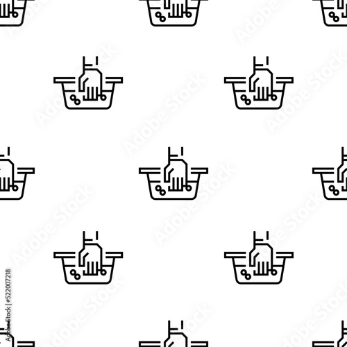 hand wash icon pattern. Seamless hand wash pattern on white background.