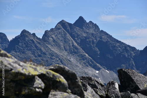 Fototapeta Naklejka Na Ścianę i Meble -  Rysy, szczyt, Tatry, lato, góry, TPN