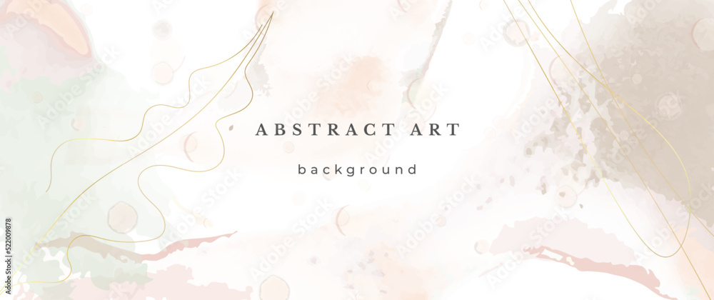 Obraz premium pink watercolor flower wedding luxury gold card