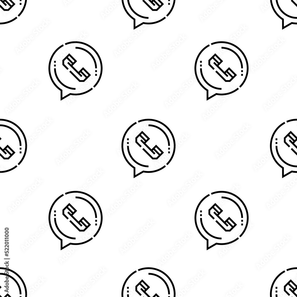 phone call icon pattern. Seamless phone call pattern on white background. phone call icon pattern. Seamless phone call pattern on white background.