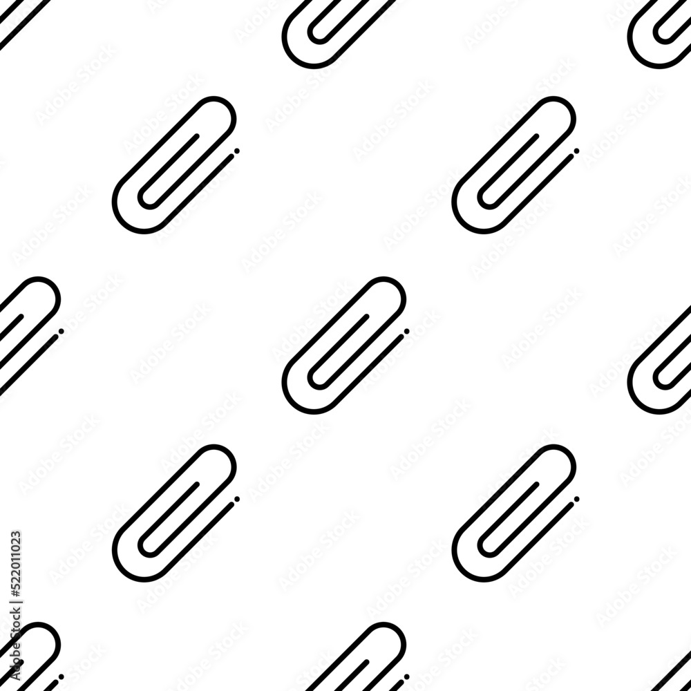 clip icon pattern. Seamless clip pattern on white background. clip icon pattern. Seamless clip pattern on white background.