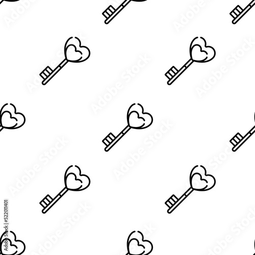 key icon pattern. Seamless key pattern on white background.