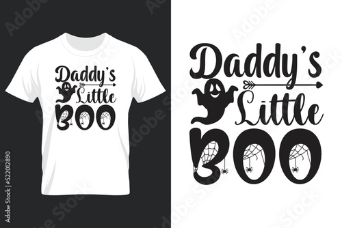Daddy's Little Boo, Halloween SVG T Shirt Design