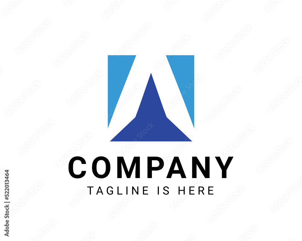 Modern letter A logo Modern letter A logo