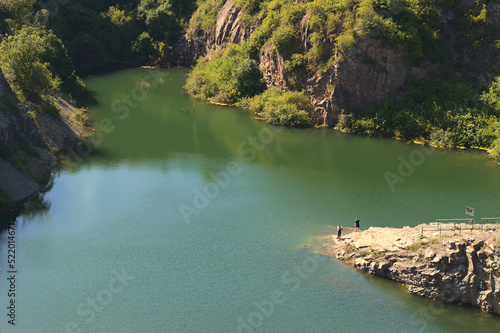 Poland, Ślichowice Rock Reserve in Kielce on a sunny day.