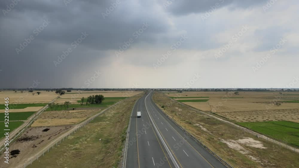 Black rainy clouds over Lahore-Sialkot motorway Black rainy clouds over Lahore-Sialkot motorway