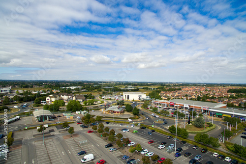 aerial view of Kingswood retail and shopping park. built in a northern suburb of Hull at Kingswood, Kingston upon Hull  © burnstuff2003