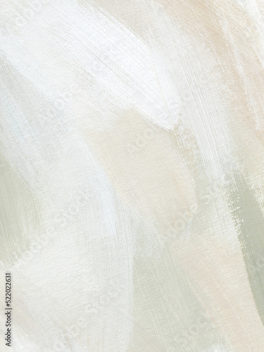 Abstract neutral art background. Acrylic hand painted template in light colors. Artistic texture with paint brush strokes