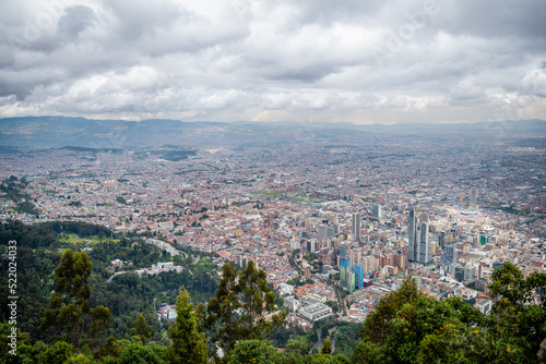 panoramic view of bogota downtown, colombia © jon_chica