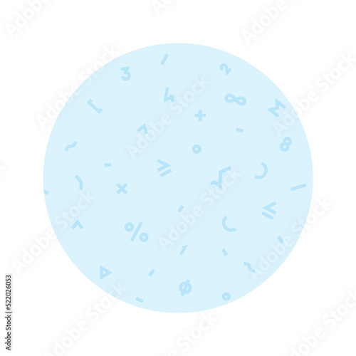 Pattern from mathematical symbols. Symbols of knowledge, study. Background for design layouts, website and print. Ornament for paper packaging and fabric. Graphic elements for corporate identity.