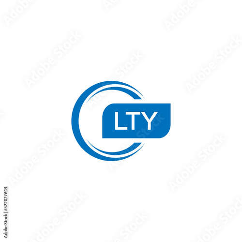 LTY letter design for logo and icon.LTY typography for technology, business and real estate brand.LTY monogram logo.vector illustration. photo