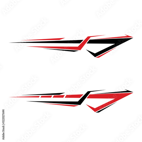 car wrapping decal design vector. car modification decals.
