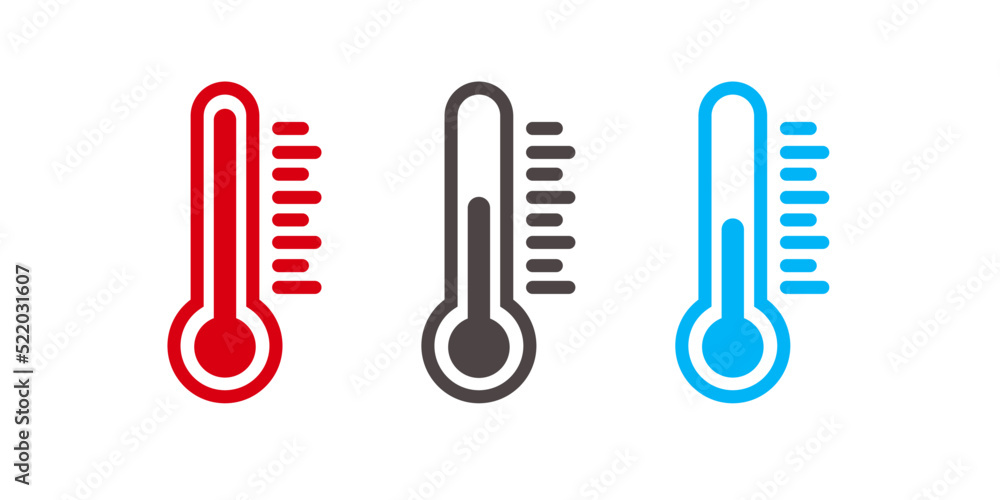 Weather Sign. Temperature Scale Symbol. Warm and cold Symbol - stock vector. Weather Sign. Temperature Scale Symbol. Warm and cold Symbol - stock vector.