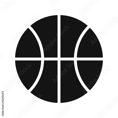 International basketball ball vector icon. Sporting goods sign, basketball championship logo