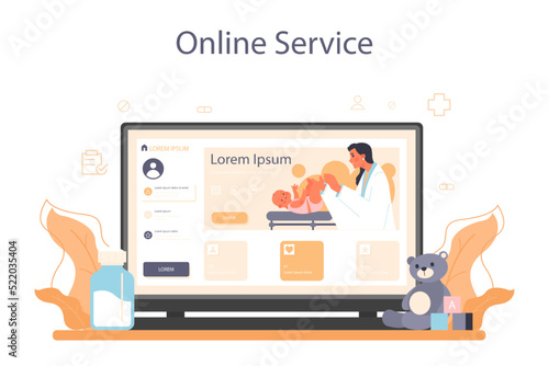 Masseur online service or platform. Massage back treatment