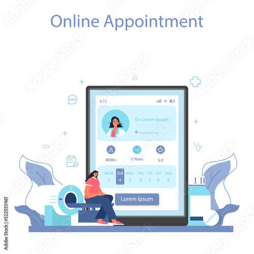 Neurologist online service or platform. Doctor examine and treat