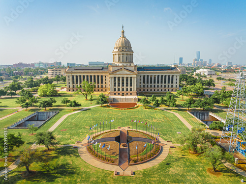 Aerial View of Oklahoma City Capitol Building