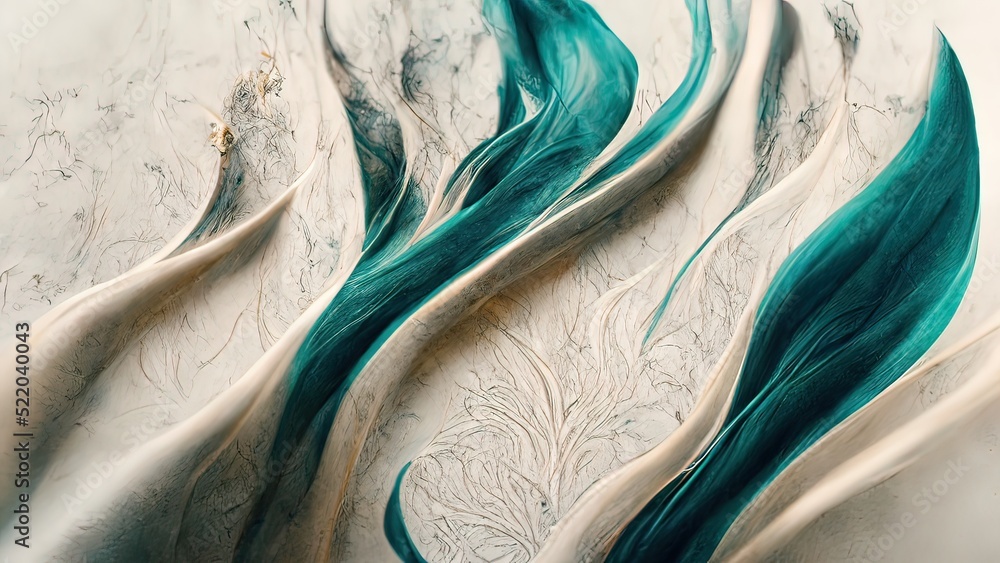 Liquid marble texture. White marble with gold and teal hints. Luxury ...