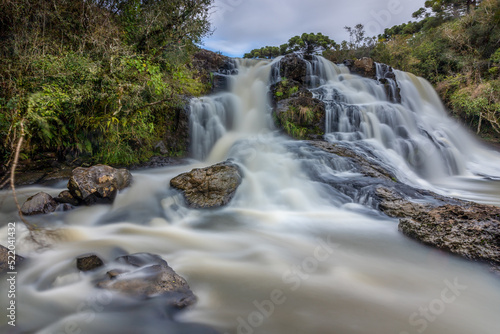 waterfall in the mountains