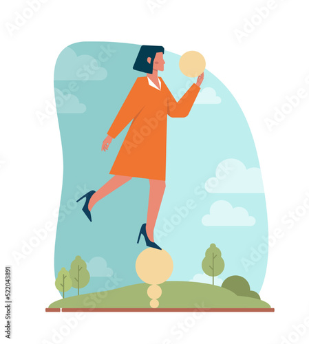 Balance concept. Idea of stability challenge, abstract, business