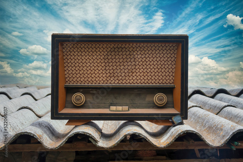 Tablou pe pânză retro radio