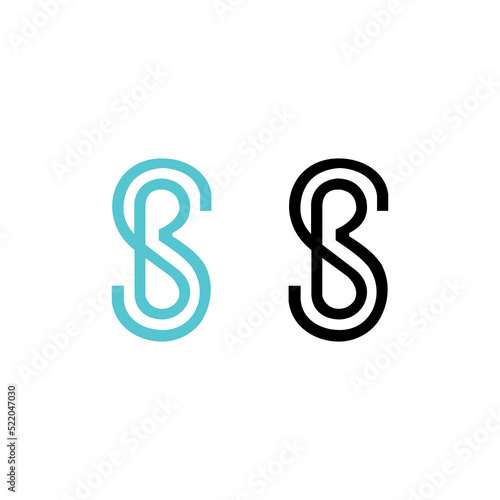 Sb logo , letter Sb logo design , abstract sb logo , clean and modern logo style . vector illustration photo
