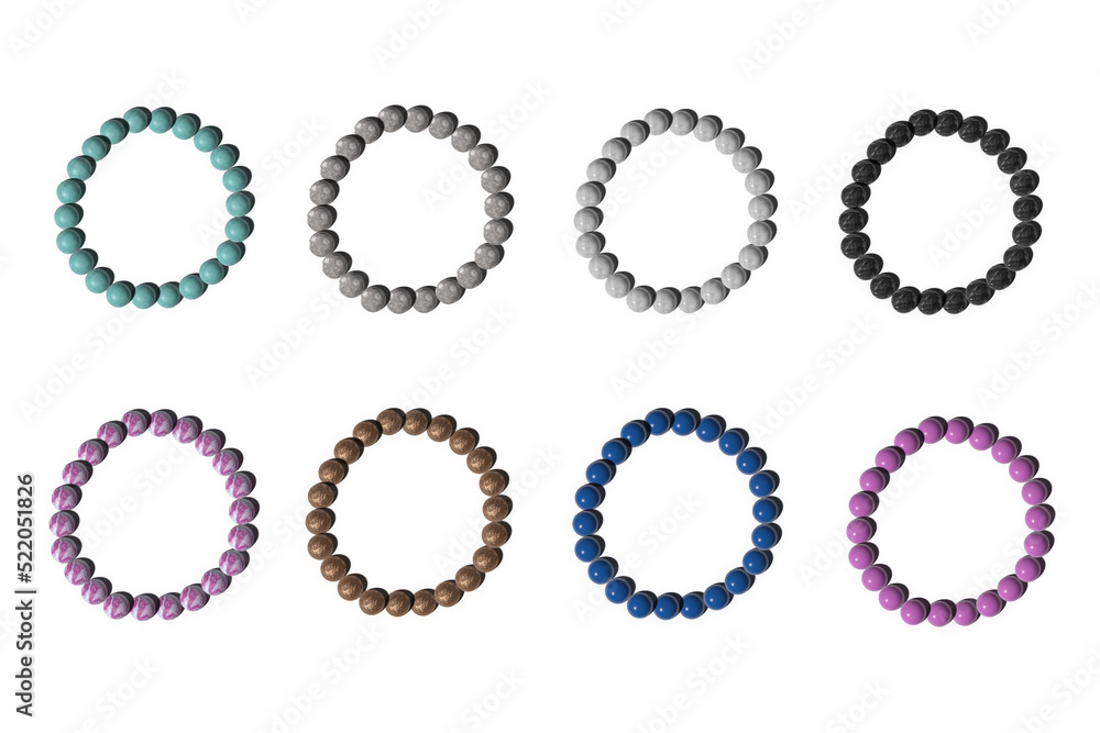 3D Realistic beaded bracelet flat icon. You can be used beaded bracelet icon for several purposes. 3D Realistic beaded bracelet flat icon. You can be used beaded bracelet icon for several purposes.
