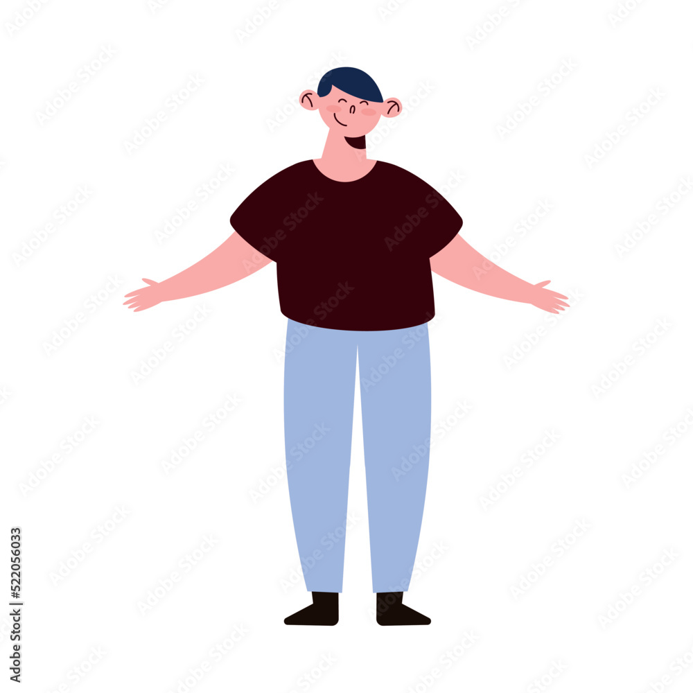 young man avatar character young man avatar character