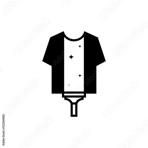 cloth with screen printing logo design