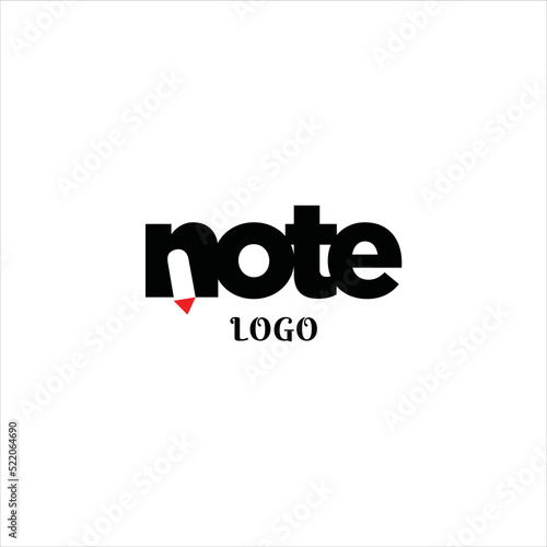 clever logo design idea for note letter