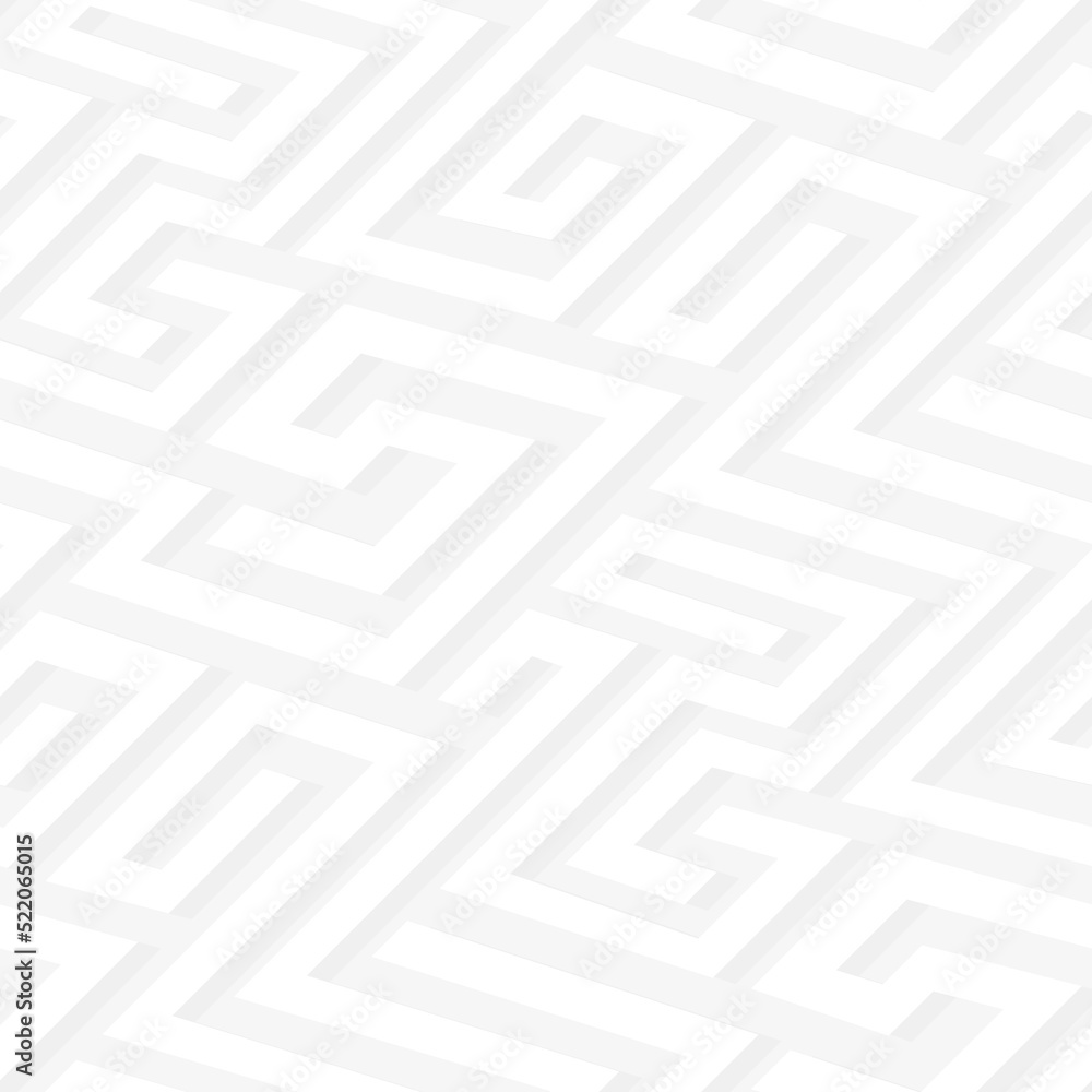 Diagonal white spiral seamless pattern