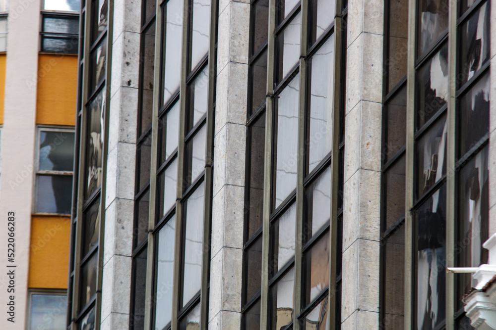 facade of a building in downtown Rio de Janeiro, Brazil. facade of a building in downtown Rio de Janeiro, Brazil.